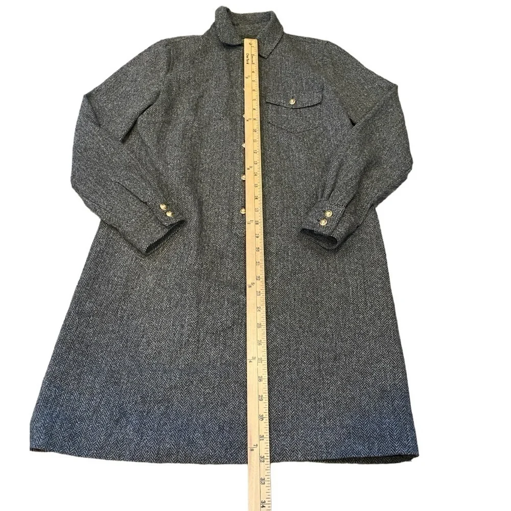 J. Crew herringbone shirt dress
